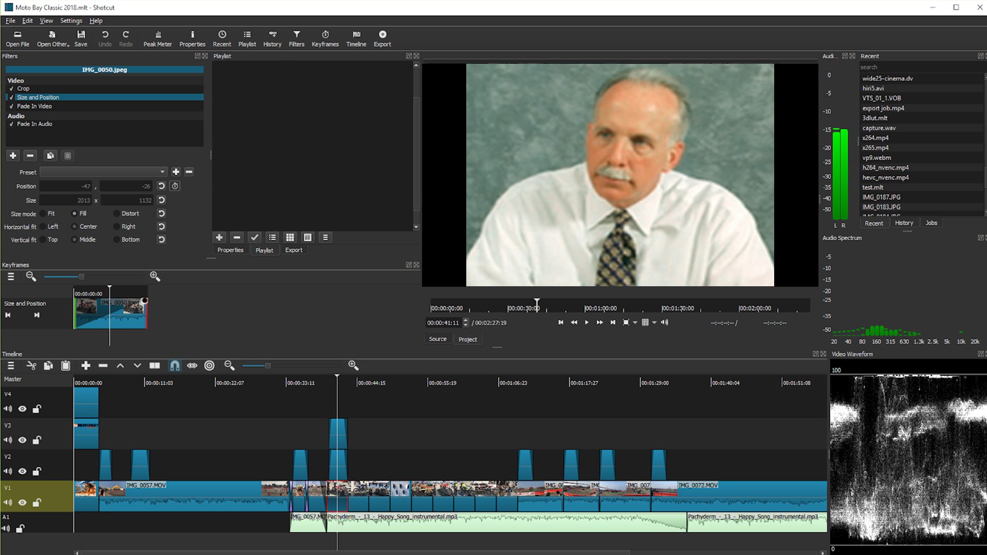 Professional legal video editing for trial presentations.